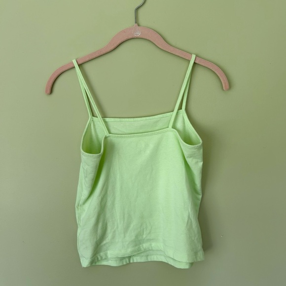 Wild Fable pastel lime green cropped tank top camisole. Size medium. - Picture 2 of 3